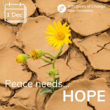 Peace needs hope